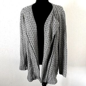 Lucky Brand black white zippered jacket/sweater